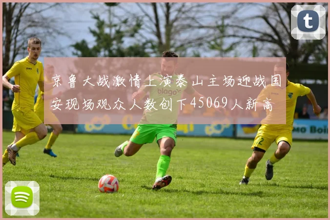 京鲁大战激情上演泰山主场迎战国安现场观众人数创下45069人新高